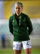 23 October 2020; Ruesha Littlejohn of Republic of Ireland of Republic of Ireland prior to the UEFA Women's EURO 2022 Qualifier match between Ukraine and Republic of Ireland at the Obolon Arena in Kyiv, Ukraine. Photo by Stephen McCarthy/Sportsfile