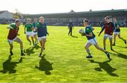 24 October 2020; Limerick players warm-up prior to the Allianz Football League Division 4 Round 7 match between Sligo and Limerick at Markievicz Park in Sligo. Photo by Harry Murphy/Sportsfile