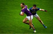 24 October 2020; Brian Malone of Wexford in action against Conor Byrne of Wicklow during the Allianz Football League Division 4 Round 7 match between Wexford and Wicklow at Chadwicks Wexford Park in Wexford. Photo by Sam Barnes/Sportsfile