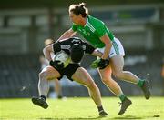 24 October 2020; Nathan Mullen of Sligo in action against Peter Nash of Limerick during the Allianz Football League Division 4 Round 7 match between Sligo and Limerick at Markievicz Park in Sligo. Photo by Harry Murphy/Sportsfile