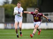 24 October 2020; Aaron Masterson of Kildare in action against Kieran Martin of Westmeath during the Allianz Football League Division 2 Round 7 match between Kildare and Westmeath at St Conleth's Park in Newbridge, Kildare. Photo by Piaras Ó Mídheach/Sportsfile