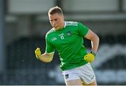 24 October 2020; Hugh Bourke of Limerick celebrates after scoring his side's first goal during the Allianz Football League Division 4 Round 7 match between Sligo and Limerick at Markievicz Park in Sligo. Photo by Harry Murphy/Sportsfile