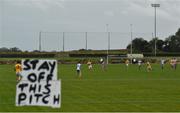 24 October 2020; A general view during the Allianz Football League Division 4 Round 7 match between Antrim and Waterford at McGeough Park in Haggardstown, Louth. Photo by David Fitzgerald/Sportsfile