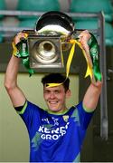 24 October 2020; Kerry captain David Clifford lifts the cup after the Allianz Football League Division 1 Round 7 match between Kerry and Donegal at Austin Stack Park in Tralee, Kerry. Photo by Matt Browne/Sportsfile