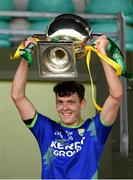 24 October 2020; Kerry captain David Clifford lifts the cup after the Allianz Football League Division 1 Round 7 match between Kerry and Donegal at Austin Stack Park in Tralee, Kerry. Photo by Matt Browne/Sportsfile