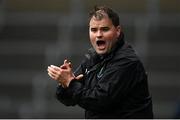 24 October 2020; Wicklow manager Davy Burke encourages his team late on during the Allianz Football League Division 4 Round 7 match between Wexford and Wicklow at Chadwicks Wexford Park in Wexford. Photo by Sam Barnes/Sportsfile