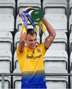 24 October 2020; Enda Smith of Roscommon lifts the cup after the Allianz Football League Division 2 Round 7 match between Cavan and Roscommon at Kingspan Breffni Park in Cavan. Photo by Daire Brennan/Sportsfile