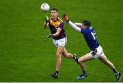 24 October 2020; Gavin Sheehan of Wexford in action against Conor Byrne of Wicklow in action against / during the Allianz Football League Division 4 Round 7 match between Wexford and Wicklow at Chadwicks Wexford Park in Wexford. Photo by Sam Barnes/Sportsfile