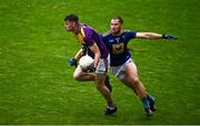 24 October 2020; Niall Hughers of Wexford in action against Dean Healy of Wicklow during the Allianz Football League Division 4 Round 7 match between Wexford and Wicklow at Chadwicks Wexford Park in Wexford. Photo by Sam Barnes/Sportsfile