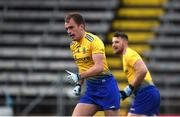 24 October 2020; Enda Smith of Roscommon celebrates after scoring his side's first goal during the Allianz Football League Division 2 Round 7 match between Cavan and Roscommon at Kingspan Breffni Park in Cavan. Photo by Daire Brennan/Sportsfile