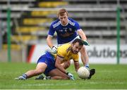 24 October 2020; Done Smith of Roscommon in action against Jason McLoughlin of Cavan during the Allianz Football League Division 2 Round 7 match between Cavan and Roscommon at Kingspan Breffni Park in Cavan. Photo by Daire Brennan/Sportsfile