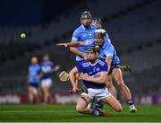 24 October 2020; Donnchadh Hartnett of Laois in action against Cian Boland of Dublin during the Leinster GAA Hurling Senior Championship Quarter-Final match between Laois and Dublin at Croke Park in Dublin. Photo by Ray McManus/Sportsfile