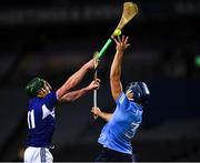 24 October 2020; Eoghan O'Donnell of Dublin in action against Willie Dunphy of Laois during the Leinster GAA Hurling Senior Championship Quarter-Final match between Laois and Dublin at Croke Park in Dublin. Photo by Ray McManus/Sportsfile