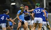 24 October 2020; Jack Kelly of Laois tries to gather possession during the Leinster GAA Hurling Senior Championship Quarter-Final match between Laois and Dublin at Croke Park in Dublin. Photo by Piaras Ó Mídheach/Sportsfile