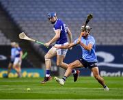 24 October 2020; Stephen Maher of Laois in action against Cian Boland of Dublin during the Leinster GAA Hurling Senior Championship Quarter-Final match between Laois and Dublin at Croke Park in Dublin. Photo by Ray McManus/Sportsfile