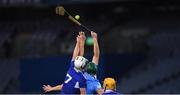 24 October 2020; A general view of hurling during the Leinster GAA Hurling Senior Championship Quarter-Final match between Laois and Dublin at Croke Park in Dublin. Photo by Ray McManus/Sportsfile