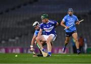 24 October 2020; Jake Malone of Dublin in action against Willie Dunphy of Laois during the Leinster GAA Hurling Senior Championship Quarter-Final match between Laois and Dublin at Croke Park in Dublin. Photo by Ray McManus/Sportsfile