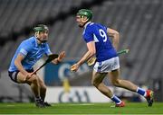 24 October 2020; Patrick Purcell of Laois in action against Ronan Hayes of Dublin during the Leinster GAA Hurling Senior Championship Quarter-Final match between Laois and Dublin at Croke Park in Dublin. Photo by Piaras Ó Mídheach/Sportsfile