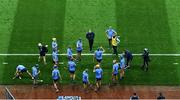 24 October 2020; Dublin players at the first half water break during the Leinster GAA Hurling Senior Championship Quarter-Final match between Laois and Dublin at Croke Park in Dublin. Photo by Piaras Ó Mídheach/Sportsfile