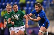 24 October 2020; Francesca Sgorbini of Italy during the Women's Six Nations Rugby Championship match between Ireland and Italy at Energia Park in Dublin. Due to current restrictions laid down by the Irish government to prevent the spread of coronavirus and to adhere to social distancing regulations, all sports events in Ireland are currently held behind closed doors. Photo by Ramsey Cardy/Sportsfile