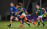 24 October 2020; Sene Naoupu of Ireland during the Women's Six Nations Rugby Championship match between Ireland and Italy at Energia Park in Dublin. Due to current restrictions laid down by the Irish government to prevent the spread of coronavirus and to adhere to social distancing regulations, all sports events in Ireland are currently held behind closed doors. Photo by Ramsey Cardy/Sportsfile