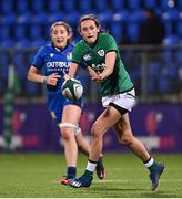 24 October 2020; Hannah Tyrrell of Ireland during the Women's Six Nations Rugby Championship match between Ireland and Italy at Energia Park in Dublin. Due to current restrictions laid down by the Irish government to prevent the spread of coronavirus and to adhere to social distancing regulations, all sports events in Ireland are currently held behind closed doors. Photo by Ramsey Cardy/Sportsfile