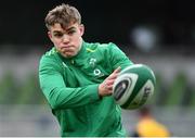 24 October 2020; Garry Ringrose of Ireland prior to the Guinness Six Nations Rugby Championship match between Ireland and Italy at the Aviva Stadium in Dublin. Due to current restrictions laid down by the Irish government to prevent the spread of coronavirus and to adhere to social distancing regulations, all sports events in Ireland are currently held behind closed doors. Photo by Brendan Moran/Sportsfile