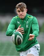 24 October 2020; Garry Ringrose of Ireland prior to the Guinness Six Nations Rugby Championship match between Ireland and Italy at the Aviva Stadium in Dublin. Due to current restrictions laid down by the Irish government to prevent the spread of coronavirus and to adhere to social distancing regulations, all sports events in Ireland are currently held behind closed doors. Photo by Brendan Moran/Sportsfile