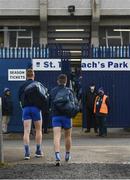 25 October 2020; Monaghan players arrive prior to the Allianz Football League Division 1 Round 7 match between Monaghan and Meath at St Tiernach's Park in Clones, Monaghan. Photo by Harry Murphy/Sportsfile