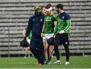 25 October 2020; Cillian O'Sullivan of Meath leaves the field with an injury during the Allianz Football League Division 1 Round 7 match between Monaghan and Meath at St Tiernach's Park in Clones, Monaghan. Photo by Harry Murphy/Sportsfile