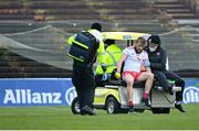 25 October 2020; Michael O'Neill of Tyrone on a medical buggy after picking up an injury during the Allianz Football League Division 1 Round 7 match between Mayo and Tyrone at Elverys MacHale Park in Castlebar, Mayo. Photo by Piaras Ó Mídheach/Sportsfile