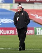 25 October 2020; Dragons head coach Dean Ryan prior to the Guinness PRO14 match between Ulster and Dragons at Kingspan Stadium in Belfast. Photo by John Dickson/Sportsfile