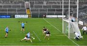 25 October 2020; Con O'Callaghan of Dublin shoots to score his side's second goal during the Allianz Football League Division 1 Round 7 match between Galway and Dublin at Pearse Stadium in Galway. Photo by Ramsey Cardy/Sportsfile
