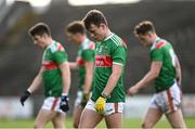 25 October 2020; Paul Towey of Mayo leaves the field after the Allianz Football League Division 1 Round 7 match between Mayo and Tyrone at Elverys MacHale Park in Castlebar, Mayo. Photo by Piaras Ó Mídheach/Sportsfile