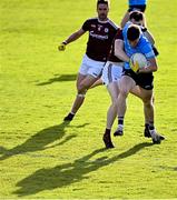 25 October 2020; Robert McDaid of Dublin is tackled by Matthias Barrett of Galway during the Allianz Football League Division 1 Round 7 match between Galway and Dublin at Pearse Stadium in Galway. Photo by Ramsey Cardy/Sportsfile