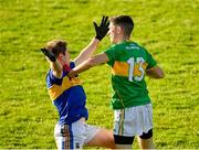 25 October 2020; Conor Dolan of Leitrim tussles with Bill Maher of Tipperary during the Allianz Football League Division 3 Round 7 match between Leitrim and Tipperary at Avantcard Páirc Sean Mac Diarmada in Carrick-on-Shannon, Leitrim. Photo by Seb Daly/Sportsfile