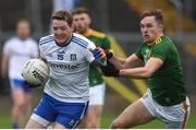 25 October 2020; Conor McManus of Monaghan in action against Conor McGill of Meath during the Allianz Football League Division 1 Round 7 match between Monaghan and Meath at St Tiernach's Park in Clones, Monaghan. Photo by Philip Fitzpatrick/Sportsfile
