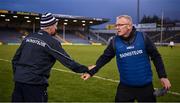 25 October 2020; The Limerick manager John Kiely, left, and Clare manager Brian Lohan after the Munster GAA Hurling Senior Championship Quarter-Final match between Limerick and Clare at Semple Stadium in Thurles, Tipperary. This game also doubles up as the Allianz Hurling League Division 1 Final as the GAA season was shortened due to the coronavirus pandemic and both teams had qualified for the final. Photo by Ray McManus/Sportsfile