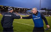 25 October 2020; The Limerick manager John Kiely, left, and Clare manager Brian Lohan after the Munster GAA Hurling Senior Championship Quarter-Final match between Limerick and Clare at Semple Stadium in Thurles, Tipperary. This game also doubles up as the Allianz Hurling League Division 1 Final as the GAA season was shortened due to the coronavirus pandemic and both teams had qualified for the final. Photo by Ray McManus/Sportsfile