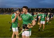 25 October 2020; Declan Hannon of Limerick celebrates after the Munster GAA Hurling Senior Championship Quarter-Final match between Limerick and Clare at Semple Stadium in Thurles, Tipperary. This game also doubles up as the Allianz Hurling League Division 1 Final as the GAA season was shortened due to the coronavirus pandemic and both teams had qualified for the final. Photo by Daire Brennan/Sportsfile