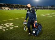 25 October 2020; Limerick team liaison officer Éibhear O'Dea with the cup after the Munster GAA Hurling Senior Championship Quarter-Final match between Limerick and Clare at Semple Stadium in Thurles, Tipperary. This game also doubles up as the Allianz Hurling League Division 1 Final as the GAA season was shortened due to the coronavirus pandemic and both teams had qualified for the final. Photo by Daire Brennan/Sportsfile