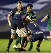 25 October 2020; Abraham Papali’i of Connacht is tackled by Hamish Watson of Edinburgh during the Guinness PRO14 match between Edinburgh and Connacht at BT Murrayfield in Edinburgh, Scotland. Photo by Paul Devlin/Sportsfile