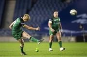 25 October 2020; Conor Fitzgerald of Connacht kicks a penalty during the Guinness PRO14 match between Edinburgh and Connacht at BT Murrayfield in Edinburgh, Scotland. Photo by Paul Devlin/Sportsfile