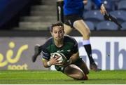 25 October 2020; Caolin Blade of Connacht scores a try during the Guinness PRO14 match between Edinburgh and Connacht at BT Murrayfield in Edinburgh, Scotland. Photo by Paul Devlin/Sportsfile