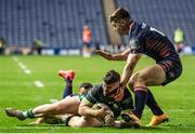25 October 2020; Sam Arnold of Connacht scores a try during the Guinness PRO14 match between Edinburgh and Connacht at BT Murrayfield in Edinburgh, Scotland. Photo by Paul Devlin/Sportsfile