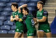 25 October 2020; Alex Wootton of Connacht celebrates his try during the Guinness PRO14 match between Edinburgh and Connacht at BT Murrayfield in Edinburgh, Scotland. Photo by Paul Devlin/Sportsfile