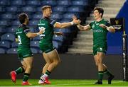 25 October 2020; Alex Wootton of Connacht celebrates his try during the Guinness PRO14 match between Edinburgh and Connacht at BT Murrayfield in Edinburgh, Scotland. Photo by Paul Devlin/Sportsfile