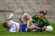 25 October 2020; Conor McManus of Monaghan collides with Conor McGill of Meath during the Allianz Football League Division 1 Round 7 match between Monaghan and Meath at St Tiernach's Park in Clones, Monaghan. Photo by Harry Murphy/Sportsfile