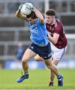 25 October 2020; David Byrne of Dublin is tackled by Matthias Barrett of Galway during the Allianz Football League Division 1 Round 7 match between Galway and Dublin at Pearse Stadium in Galway. Photo by Ramsey Cardy/Sportsfile