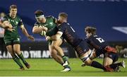 25 October 2020; Tom Daly of Connacht is tackled by Magnus Bradbury of Edinburgh during the Guinness PRO14 match between Edinburgh and Connacht at BT Murrayfield in Edinburgh, Scotland. Photo by Paul Devlin/Sportsfile